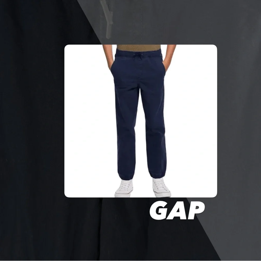 EUC Gap Kids Blue Stretch Twill Joggers